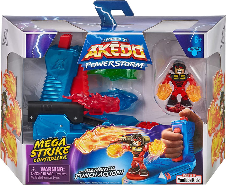 Legends of Akedo: Powerstorm Mega Strike Controller mit exklusiver Fire Strike Chux Turbo Warrior Figur