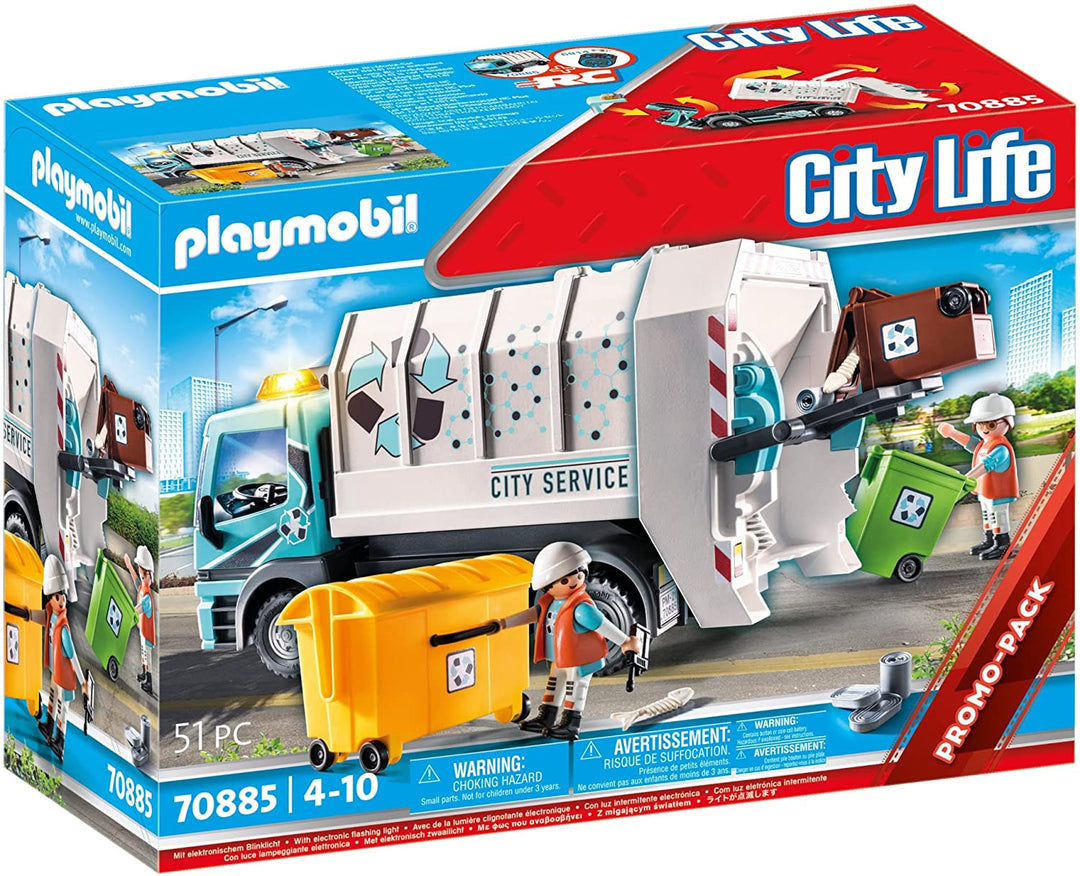 Playmobil 70885 Müllabfuhr Spielzeug, Mehrfarbig, Einheitsgröße
