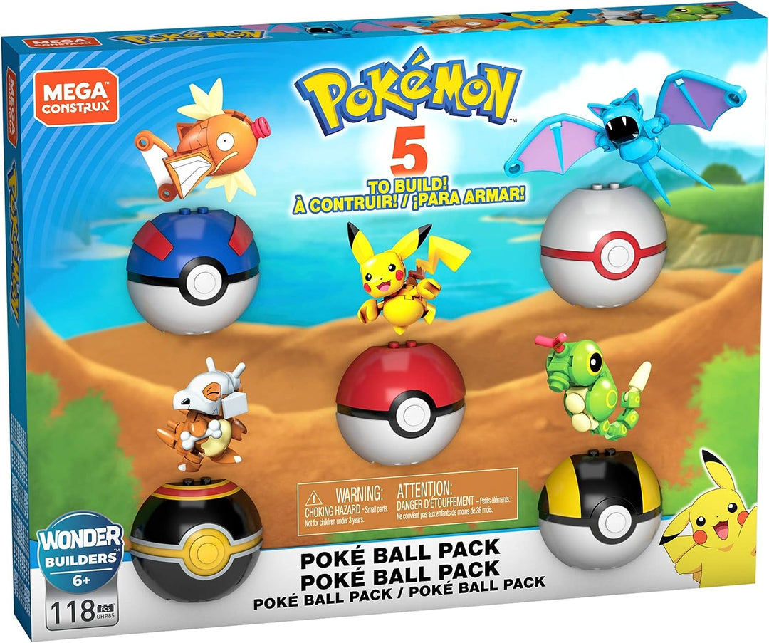 Mega Construx Pokemon Poke Ball Pack Bauset