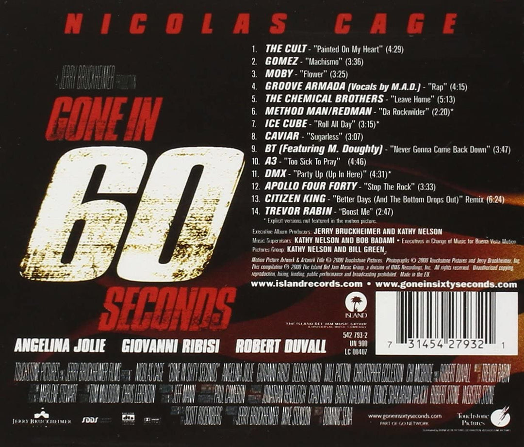 Trevor Rabin - Gone In 60 Seconds [Audio CD]