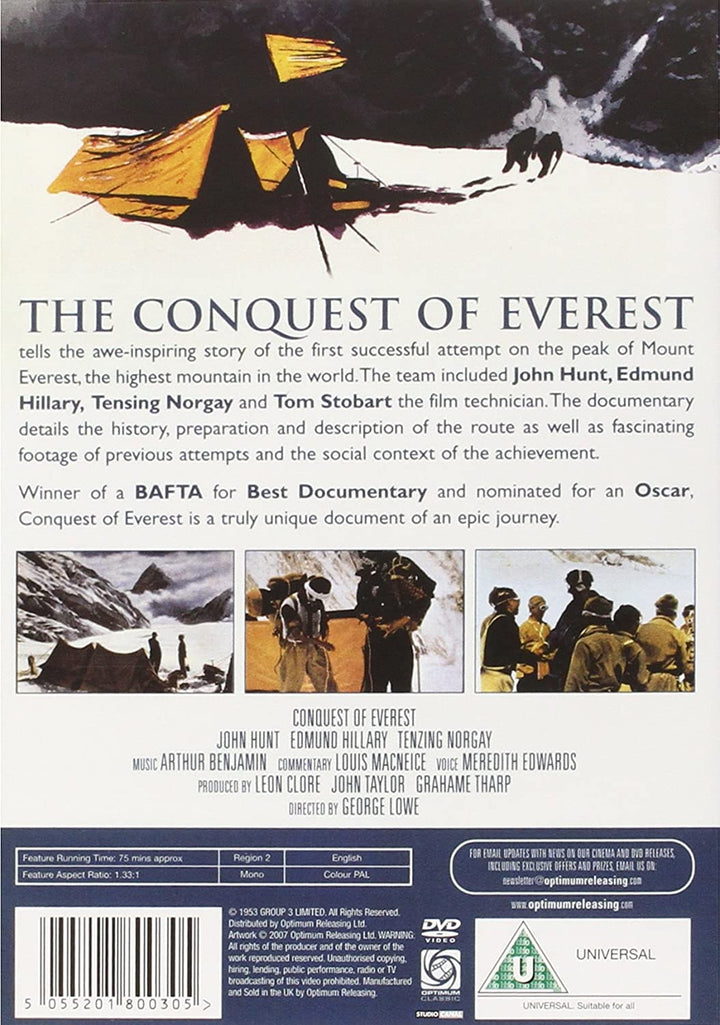 Die Eroberung des Everest – Dokumentarfilm [DVD]