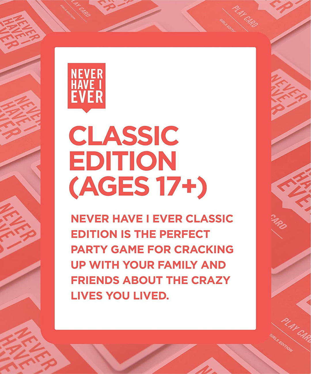 Never Have I Ever Party-Kartenspiel, NSFW Edition, ab 17 Jahren