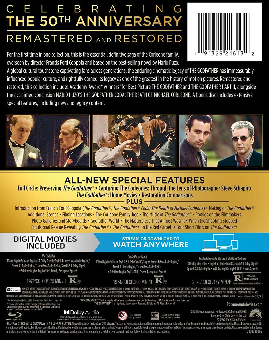 The Godfather Trilogy (50th Anniversary) [Blu-ray]