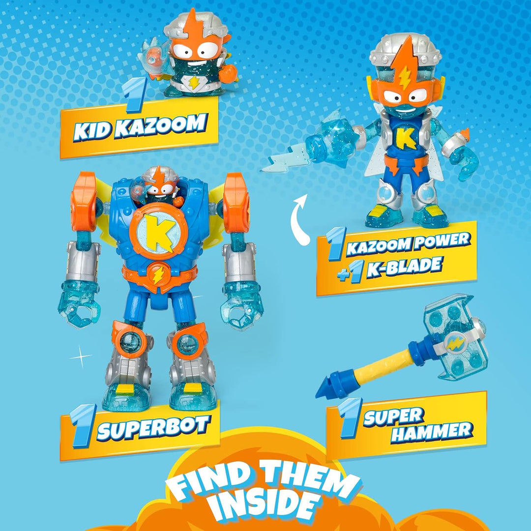 SUPERTHINGS RIVALS OF KABOOM Superbot Kazoom Power – Gelenkroboter mit Kamm