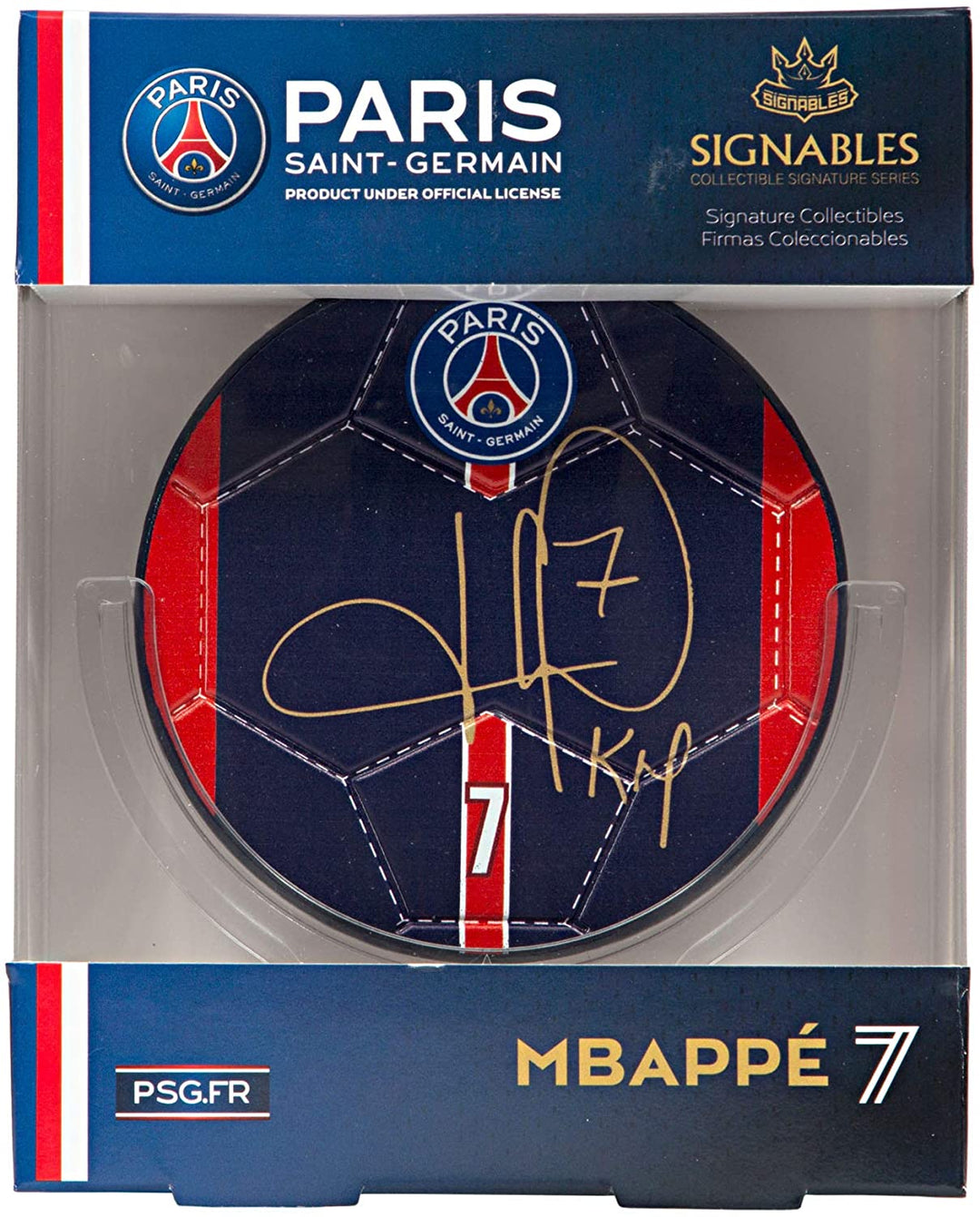 PARIS SAINT GERMAIN - Kylian Mbappe Signables (4 inches Diameter)