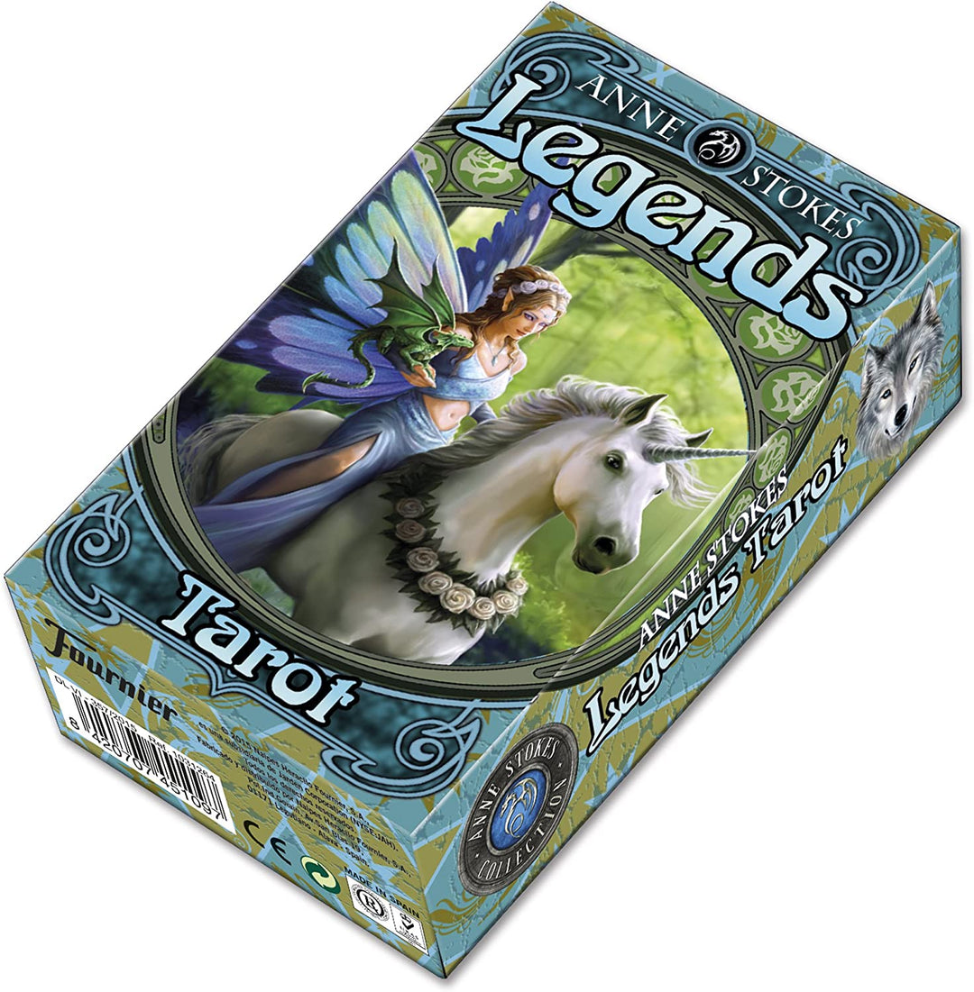 Fournier Anne Stokes Legends Tarot Cards 12cm Blue
