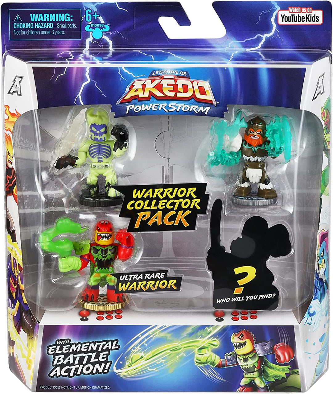 Legends of Akedo: Powerstorm Warrior Collector Pack mit 4 Kriegerfiguren