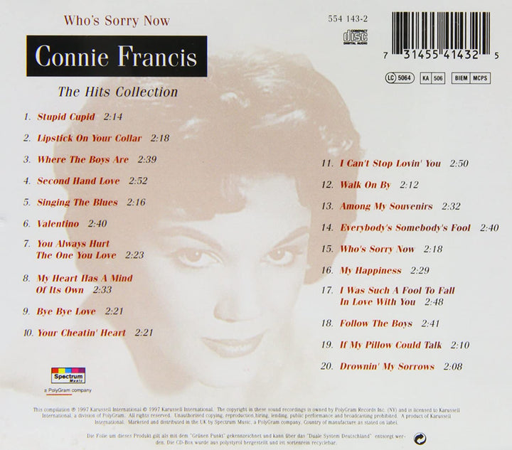 Connie Francis – The Hits Collection [Audio-CD]