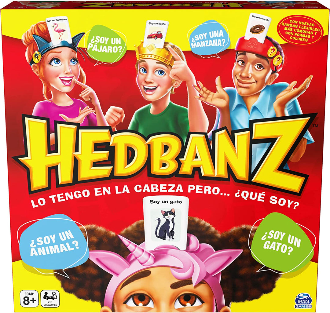 Spin Master Games HEDBANZ Funny Families-New Edition-2-6 Players-6065108-Board G