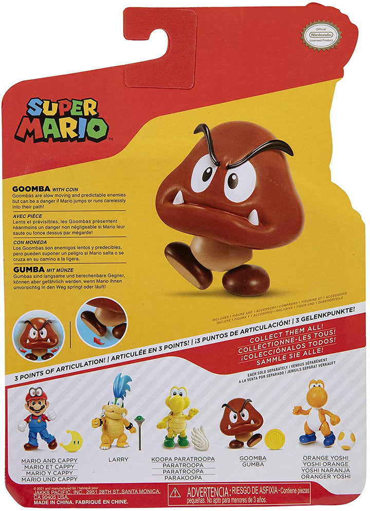 Nintendo Super Mario 10 cm Figur – Goomba mit Münze