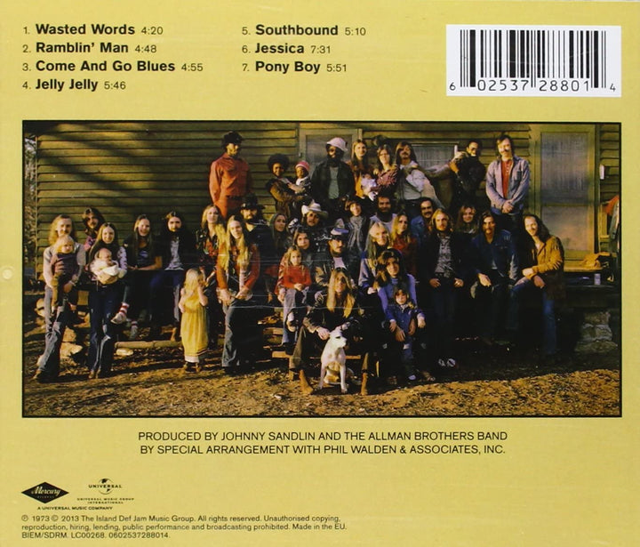 Brothers And Sisters -  Allman Brothers Band [Audio CD]