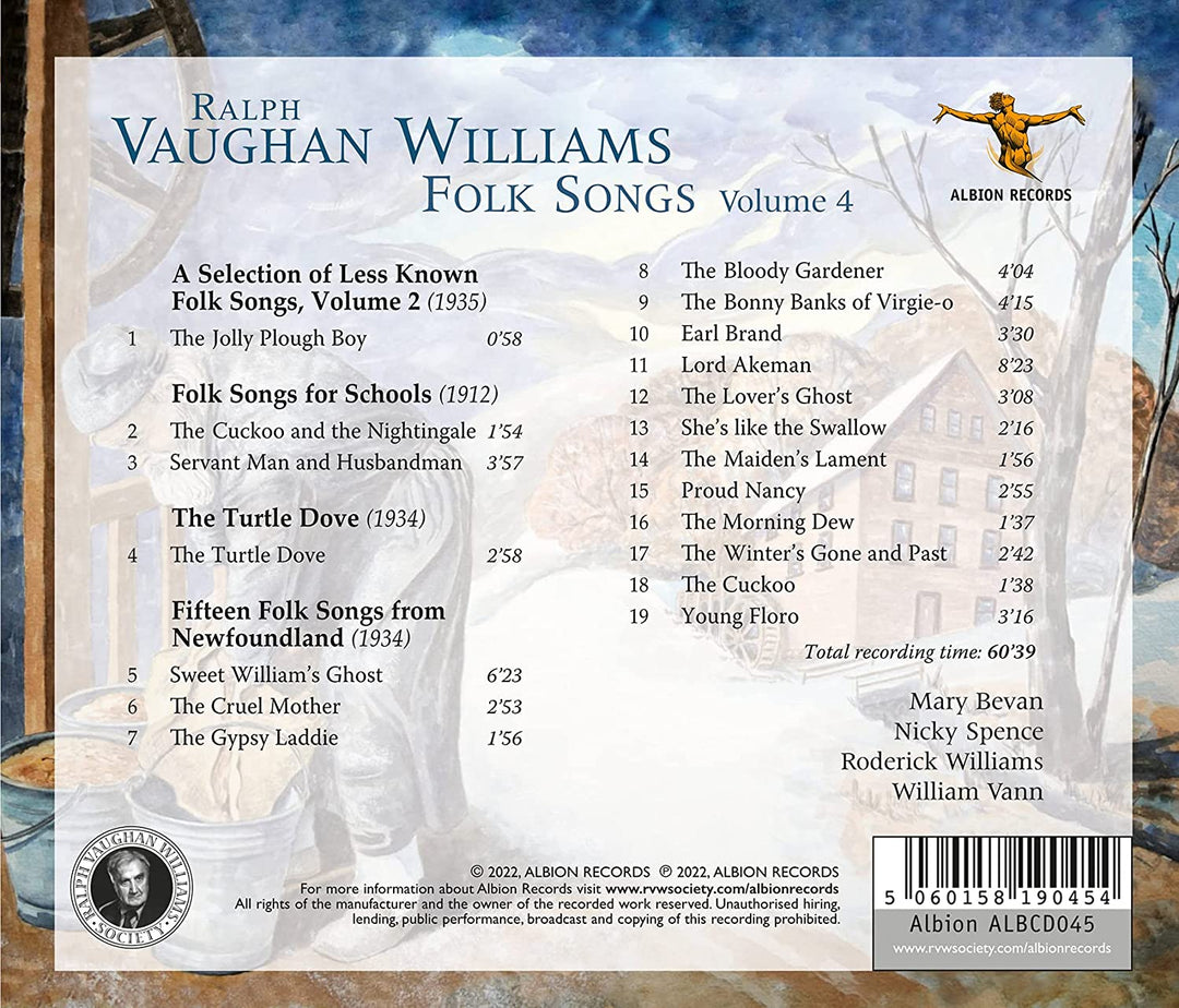 Ralph Vaughan Williams: Volkslieder, Band 4 [Audio-CD]