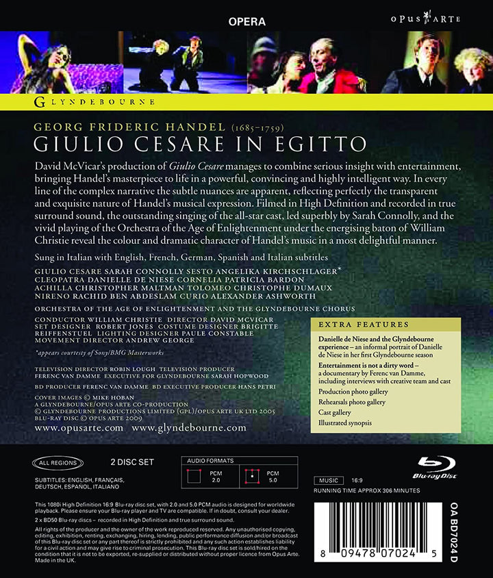 Georg Friedrich Händel – Giulio Cesare (Glyndebourne Festival Opera 2005) [2009] [Region Free] [Blu-ray]