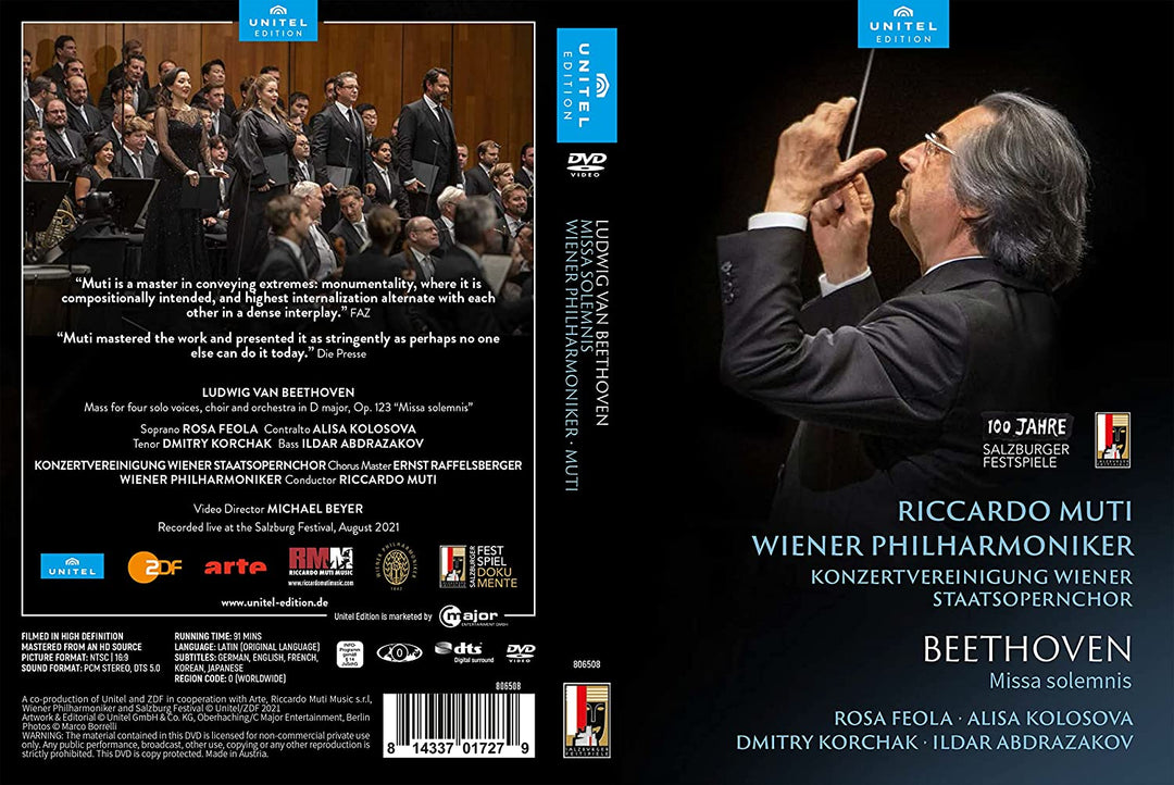 Beethoven: Missa Solemnis [Rosa Feola; Alisa Kolosova; Dmitri Kortschak; [DVD]