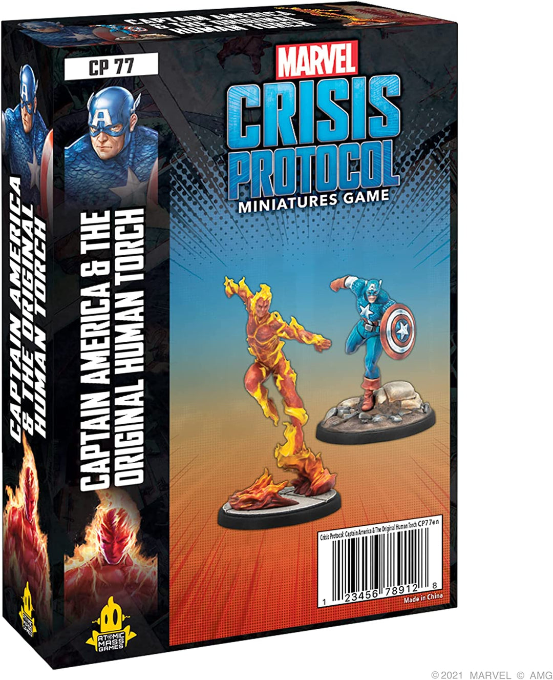 Marvel Crisis Protocol: Captain America und die ursprüngliche menschliche Fackel