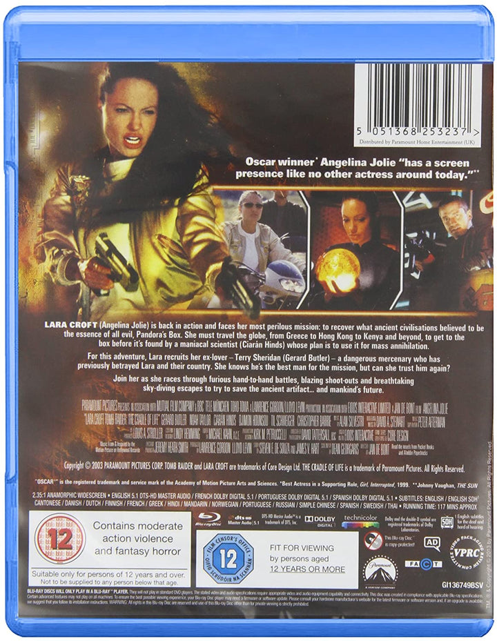 Lara Croft Tomb Raider: The Cradle of Life [2003] [Region Free] - Action/Adventure [Blu-ray]