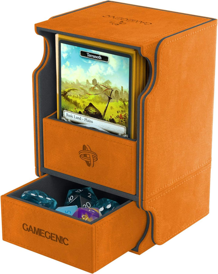 Gamegenic Watchtower 100-Karten-Convertible-Deck-Box, Orange