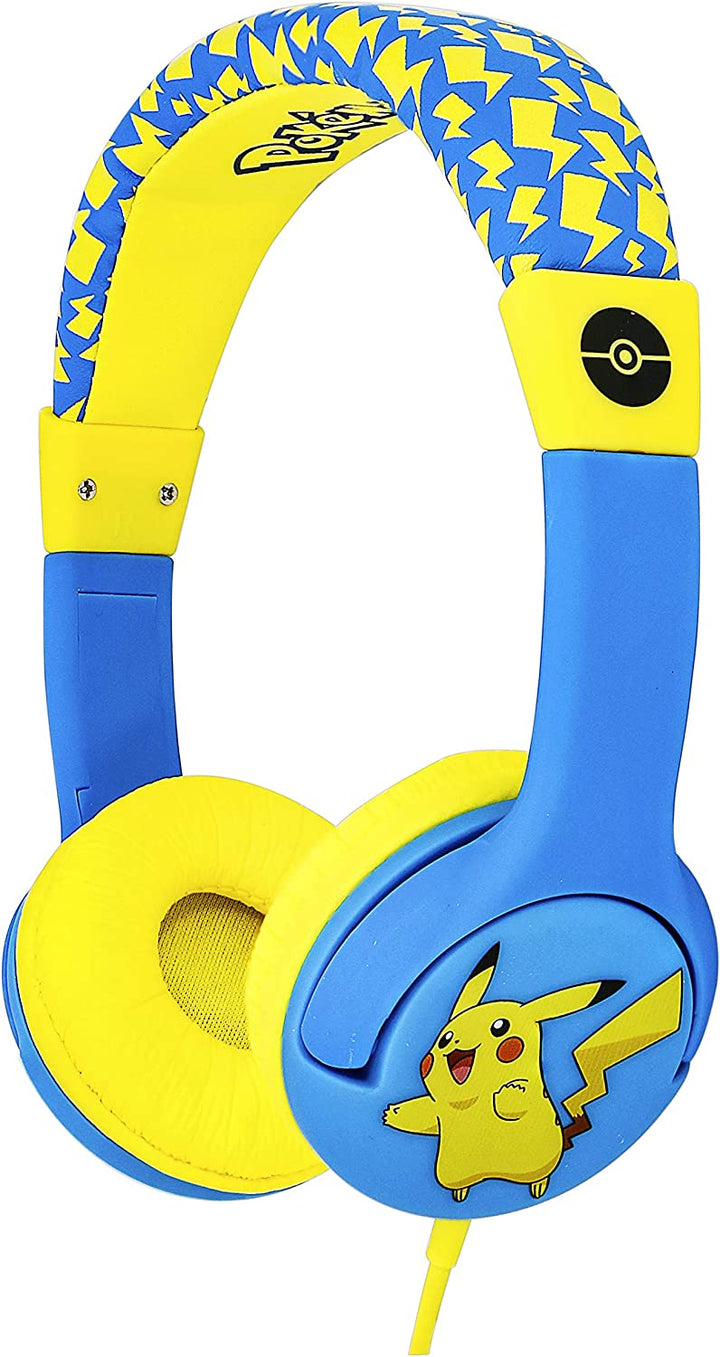 OTL Technologies PK0759 Pokemon Pikachu Children's Wired Headphones with Adjustable Headband, blue, One Size
