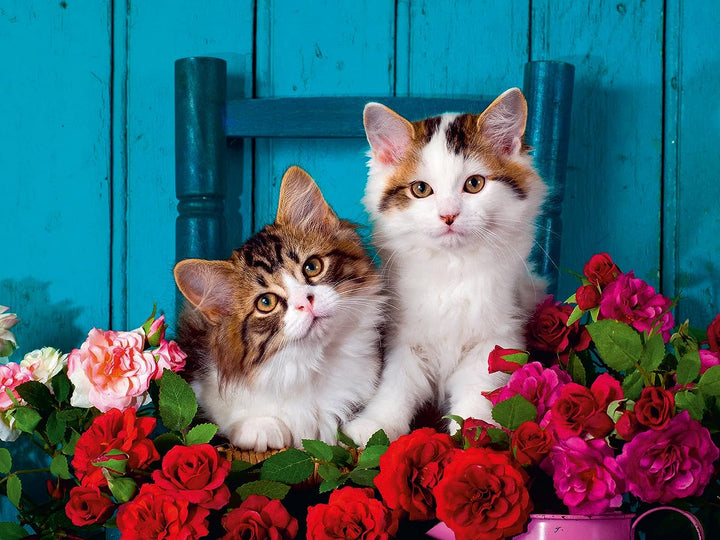 Ravensburger Kittens and Roses 500-teiliges Puzzle für Erwachsene und Kinder ab 10 Jahren