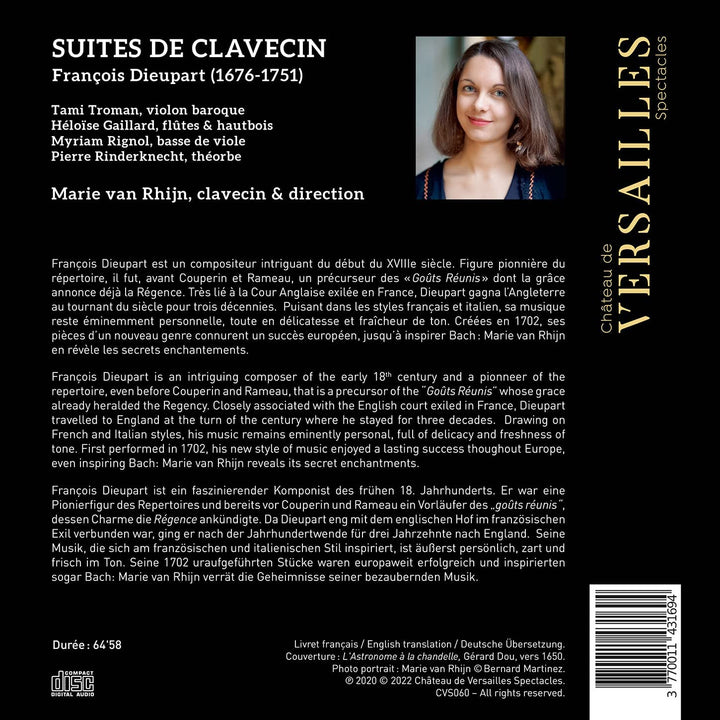 Marie van Rhijn - Dieupart: Suites de Clavecin [Audio-CD]