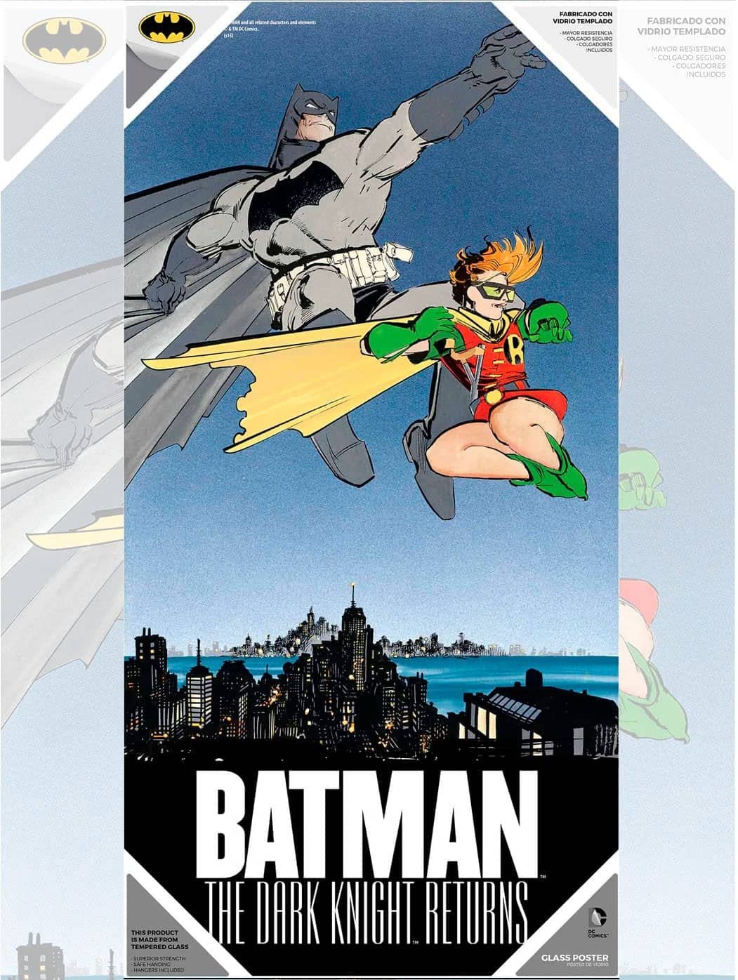 SD Toys Hunting Tie vs Wing X Batman und Robin Glasposter The Dark Knight DC, 30 x 60 cm, Mehrfarbig, 3 x 61 x 31 cm