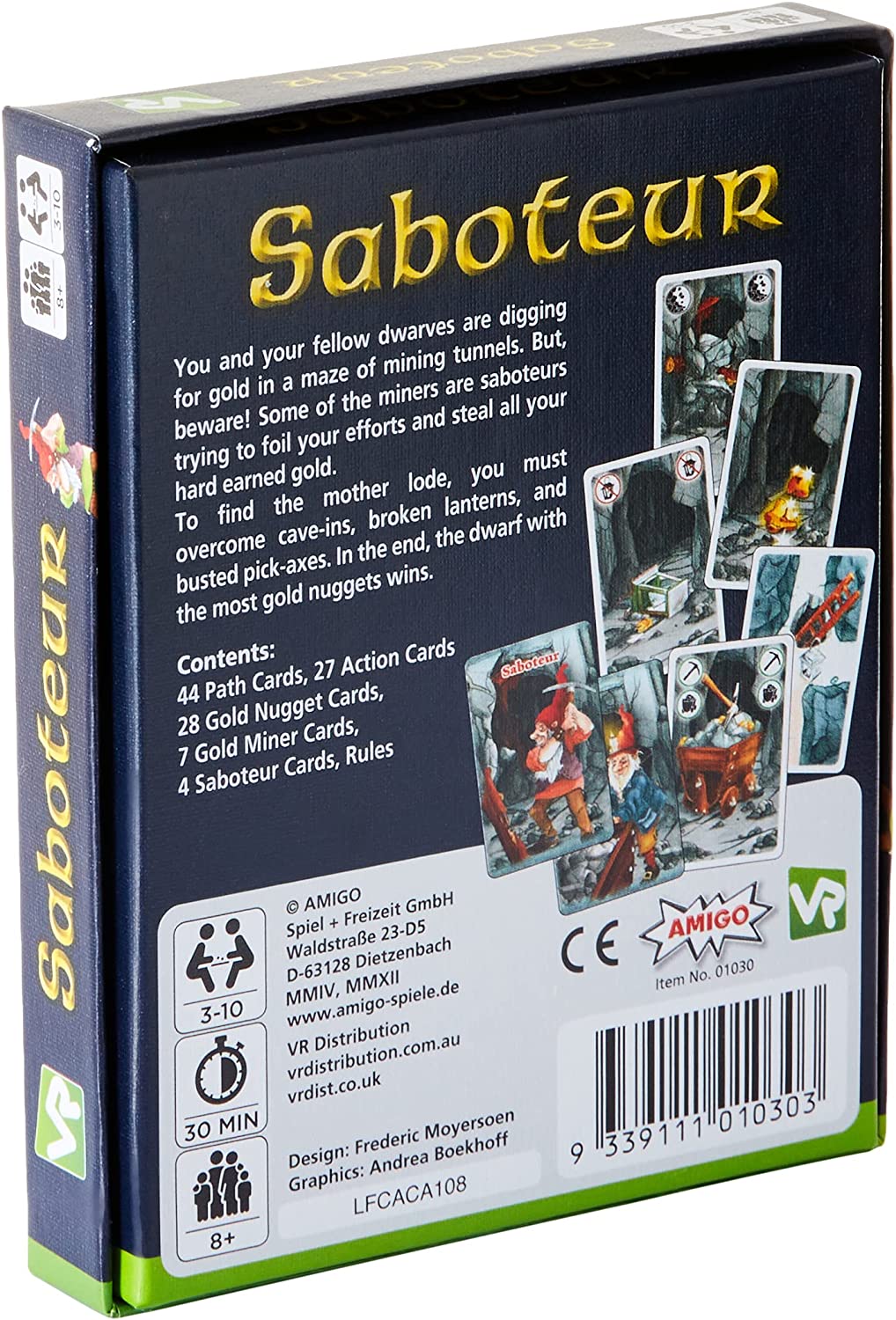 Amigo Games Saboteur – Das Kartenspiel Mehrfarbig, 63390