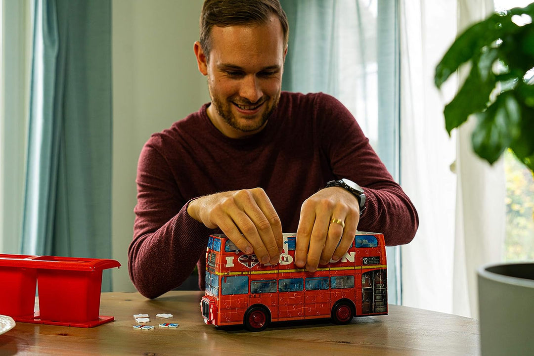 Ravensburger 3D-Puzzle „Roter Londoner Bus“ für Kinder ab 8 Jahren – 216 Teile