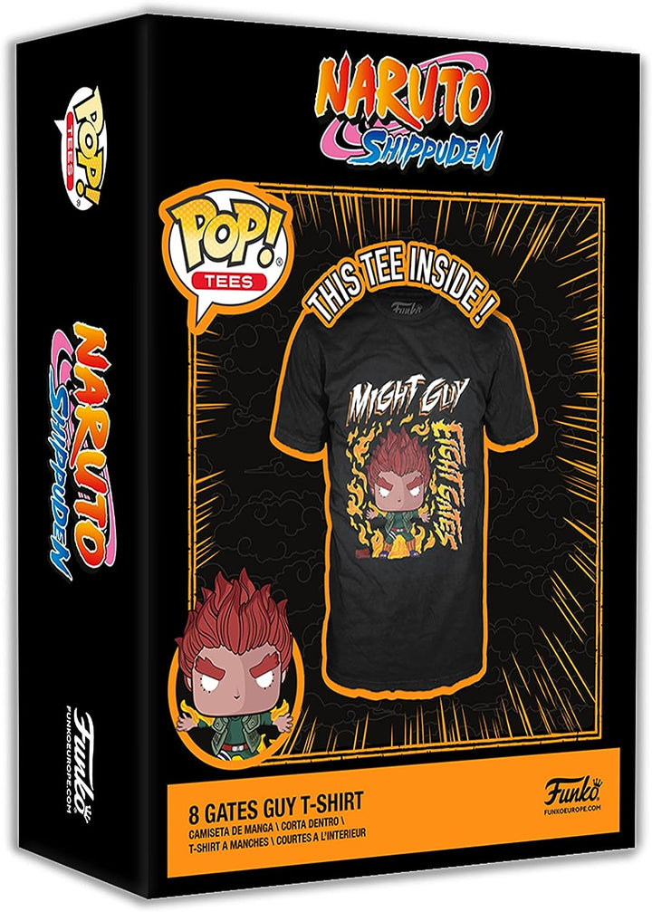 Funko Boxed Tee: Naruto – 8 Gates Guy – XL – Nan – T-Shirt – Kleidung – Geschenkidee