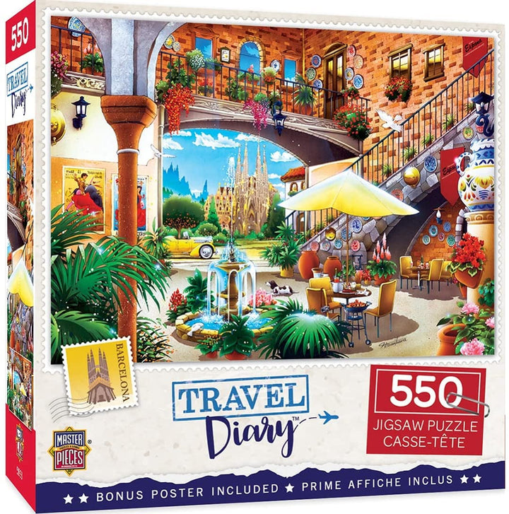 Master Pieces Barcelona 550-Piece Jigsaw Puzzle