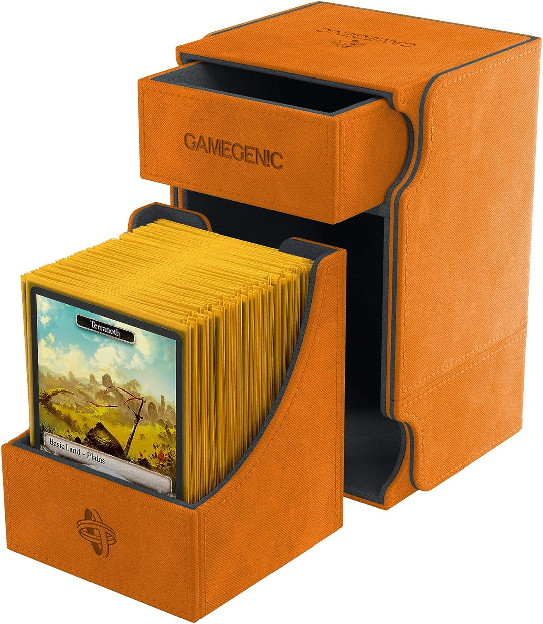 Gamegenic Watchtower 100-Karten-Convertible-Deck-Box, Orange