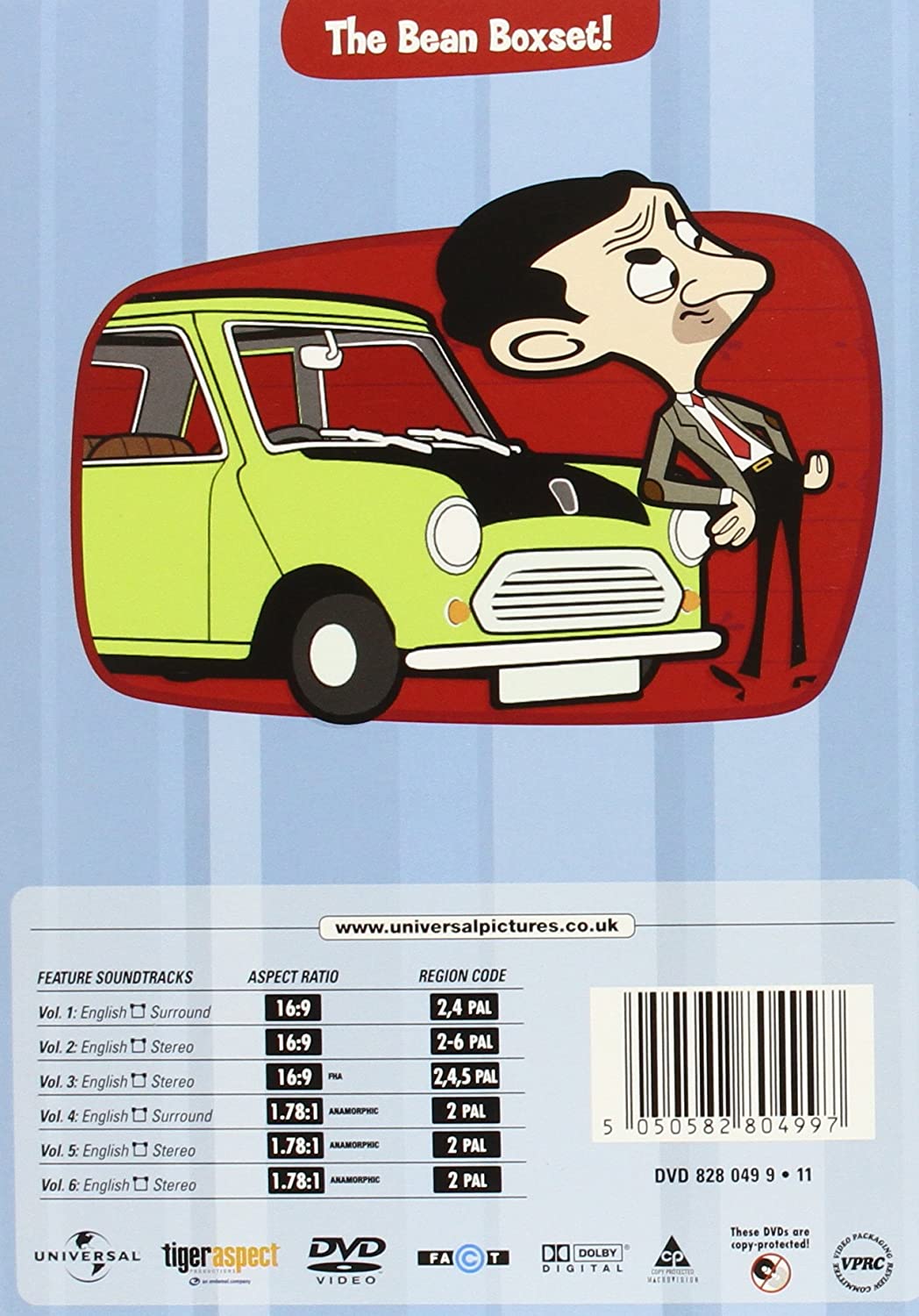 Mr Bean: Die Zeichentrickserie – Bände 1–6 [DVD]