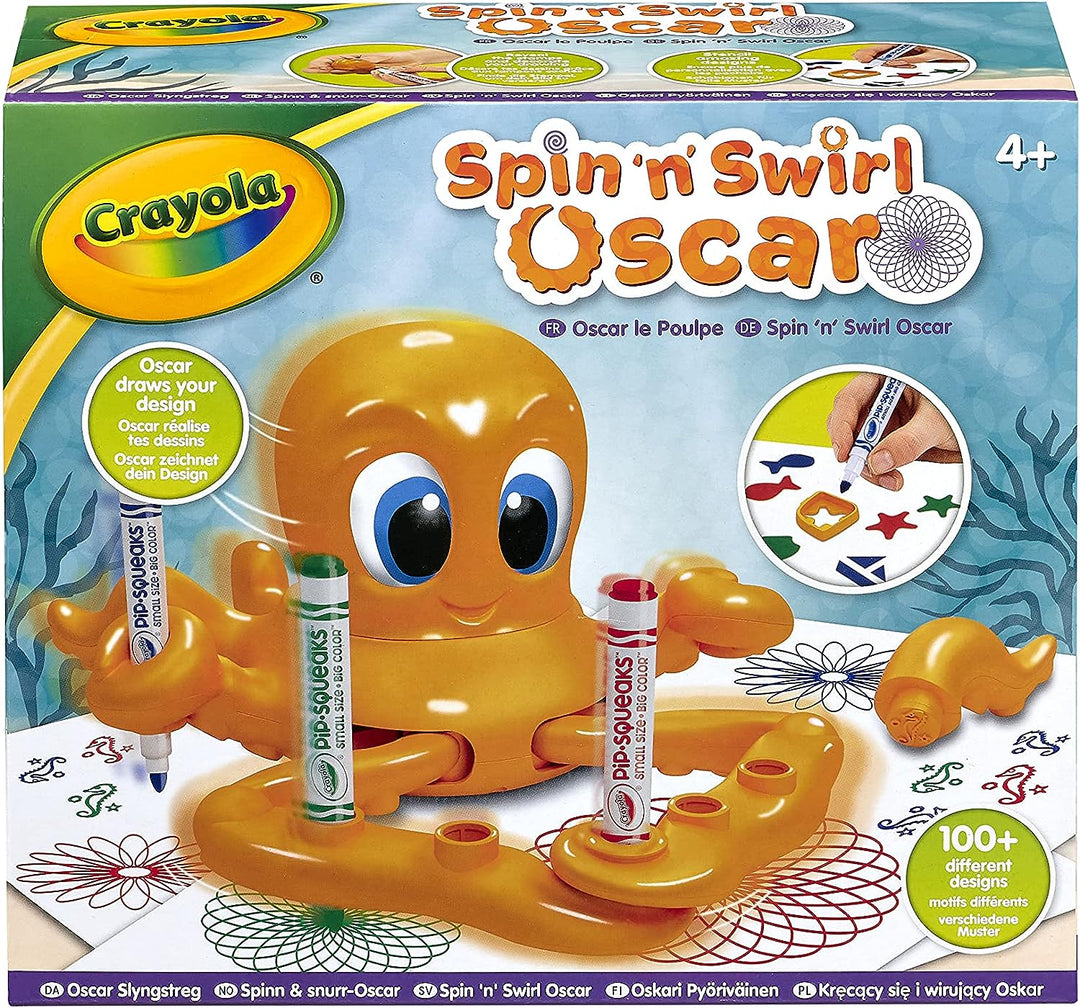 CRAYOLA Spin 'n' Swirl Oscar der Oktopus | Platzieren Sie mehrere Stifte in Oscars Arms