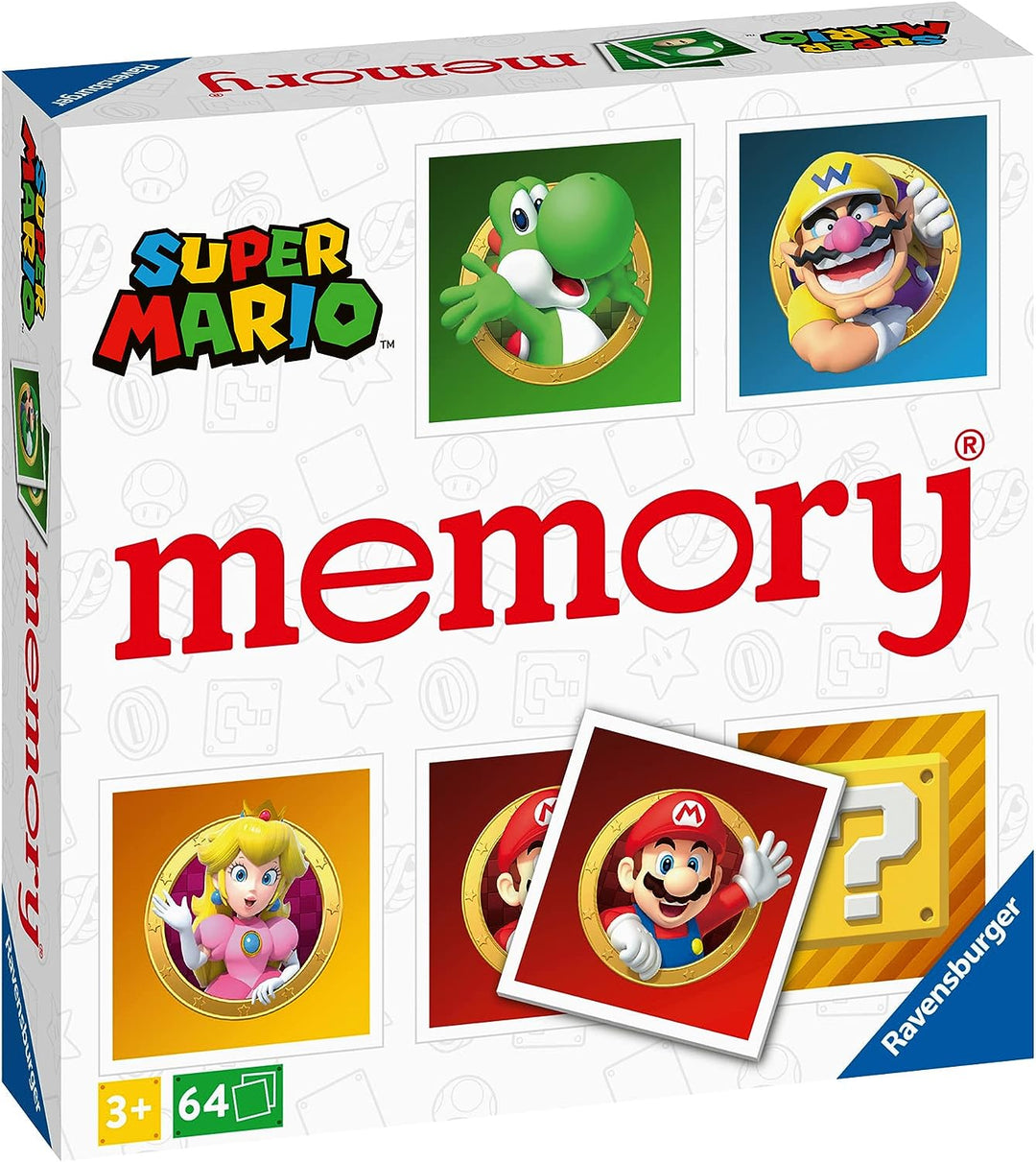 Ravensburger Super Mario Large Memory – Matching Picture Snap Pairs-Spiel für Kinder