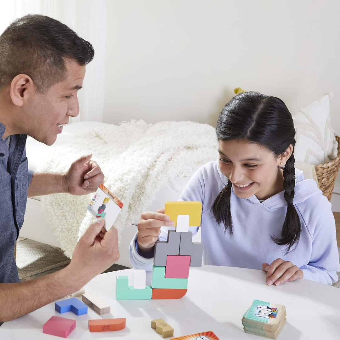 Hasbro Gaming Jenga Maker, Holzklötze, Stapelturmspiel, Spiel für Kinder im Alter