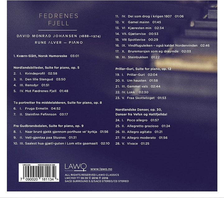 Rune Alver – Johansen: Fedrenes Fjell [Audio-CD]