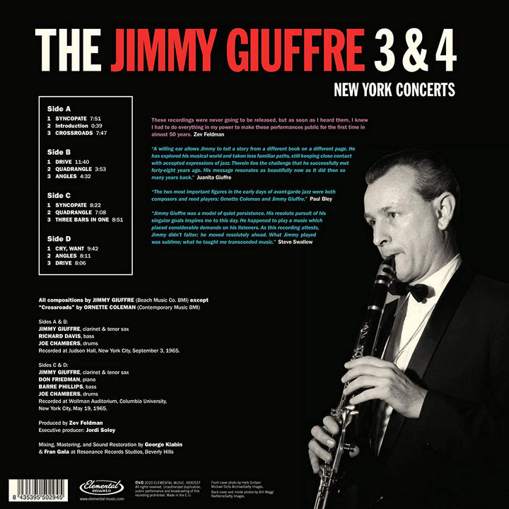 The Jimmy Giuffre 3 &amp; 4: New York Concerts [Vinyl]