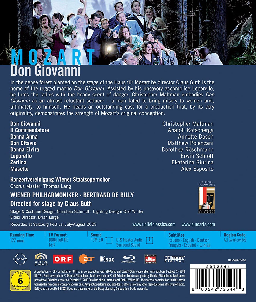 Mozart: Don Giovanni (Don Giovanni: Salzburger Festspiele 2008) [2010] [Region A &amp; B &amp; C] [Blu-ray]