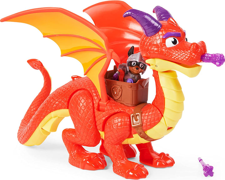 PAW PATROL 6062105, Rescue Knights Sparks the Dragon mit Super Wings und Pup Cl