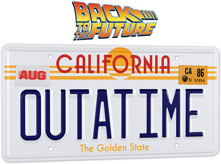 Back to The Future Outatime Licence Plate Replica