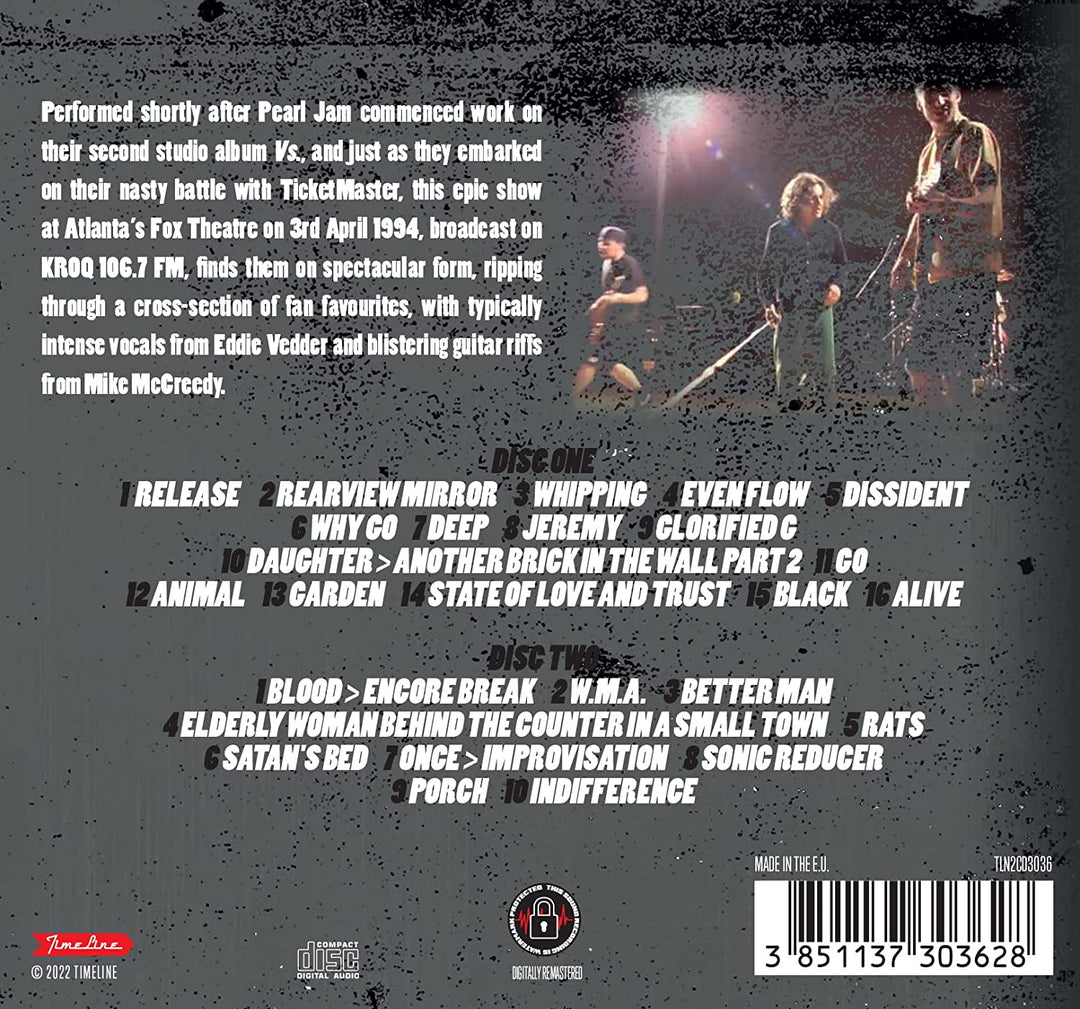 Pearl Jam - Atlanta '94 [Audio-CD]