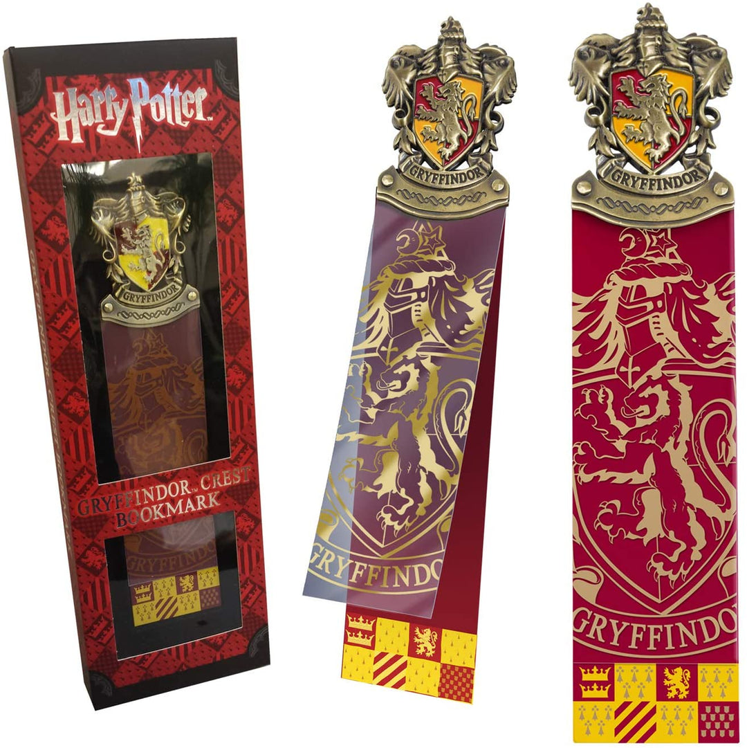 The Noble Collection Harry Potter Griffoendor Crest bladwijzer 25cm handgeëmailleerde Zweinstein bladwijzer