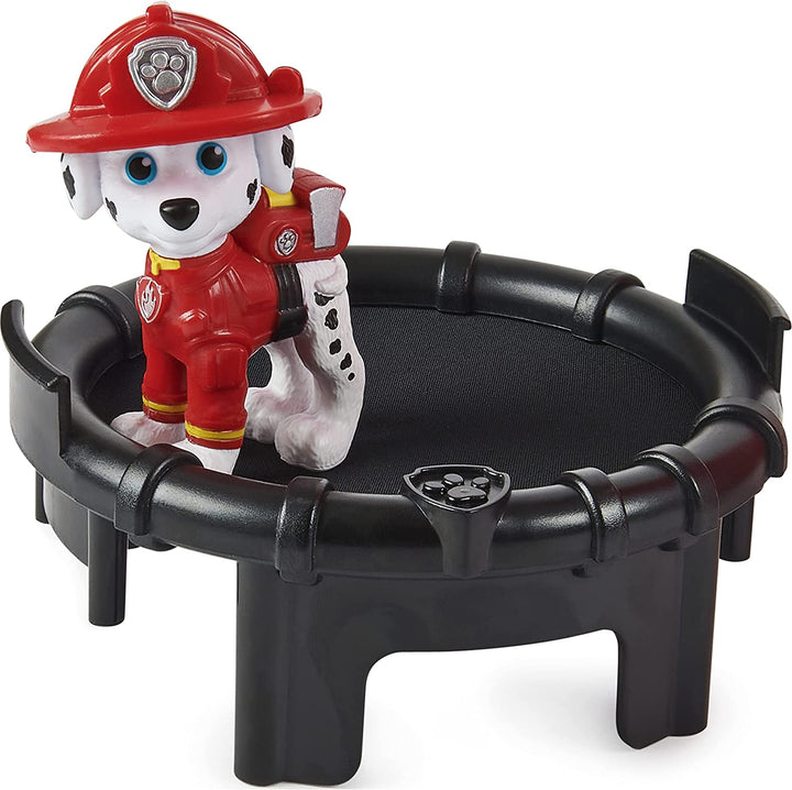 PAW Patrol Marshalls verwandelndes Movie City-Feuerwehrauto mit ausziehbarer Leiter, Lichtern und Geräuschen und Actionfigur zum Sammeln, Kinderspielzeug für Kinder ab 3 Jahren