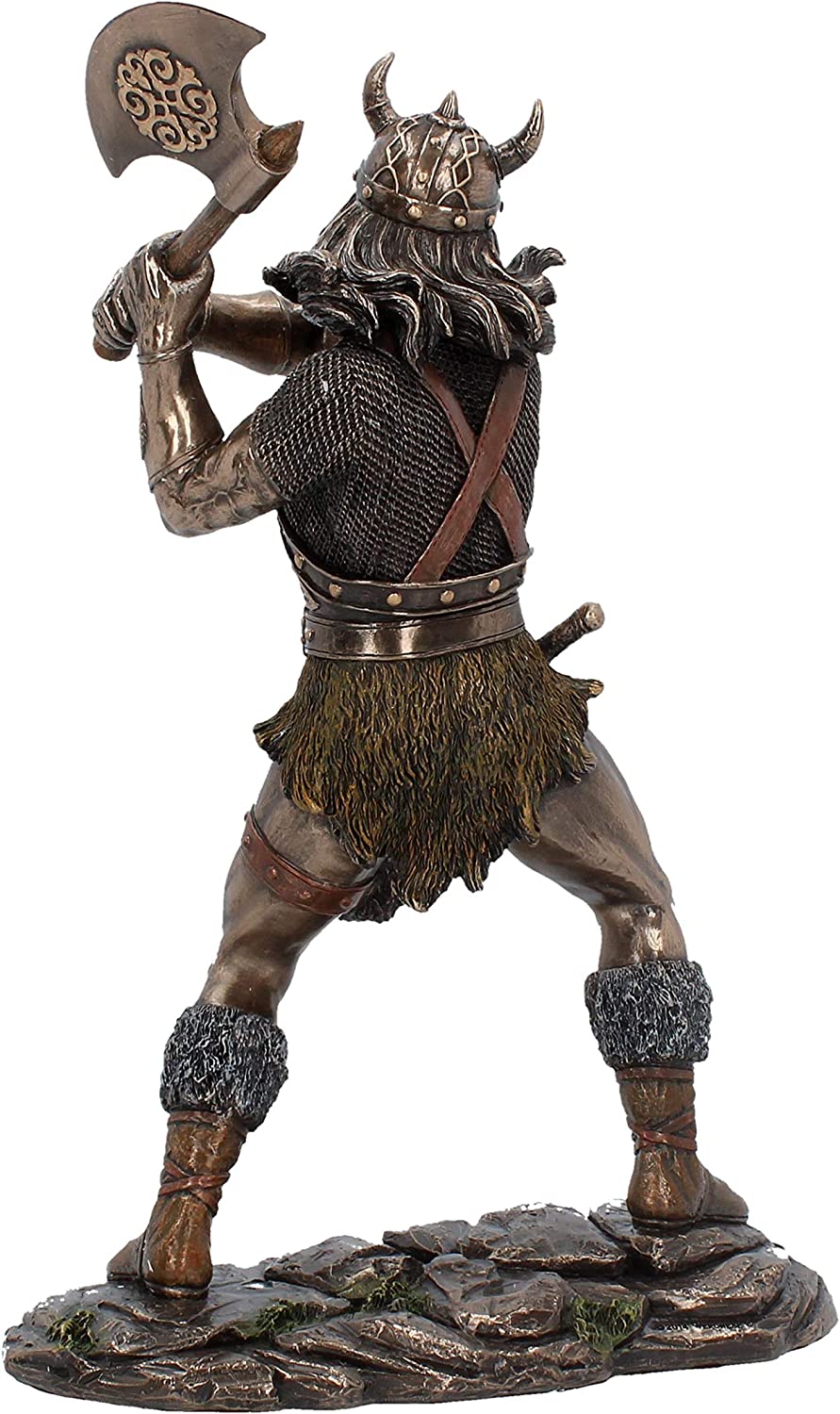 Nemesis Now Berserker-Figur, 28,5 cm, Bronze, Kunstharz