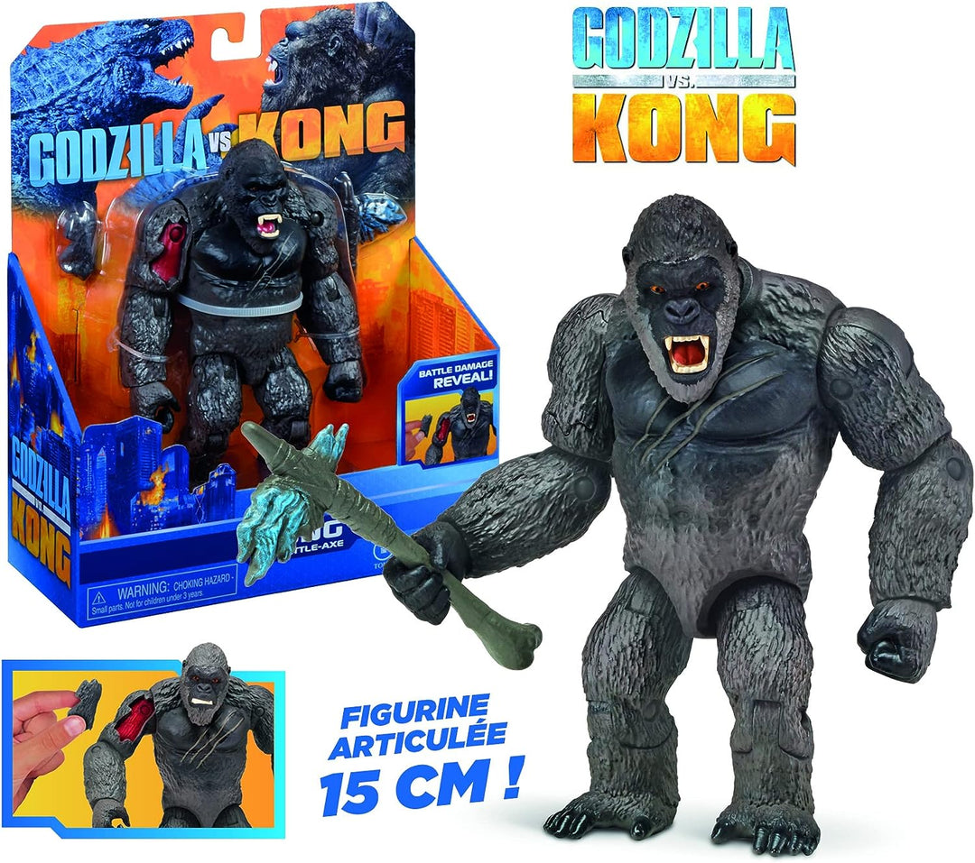 Monsterverse MNG01410 Godzilla vs Kong 6' King Kong with Axe ,Black