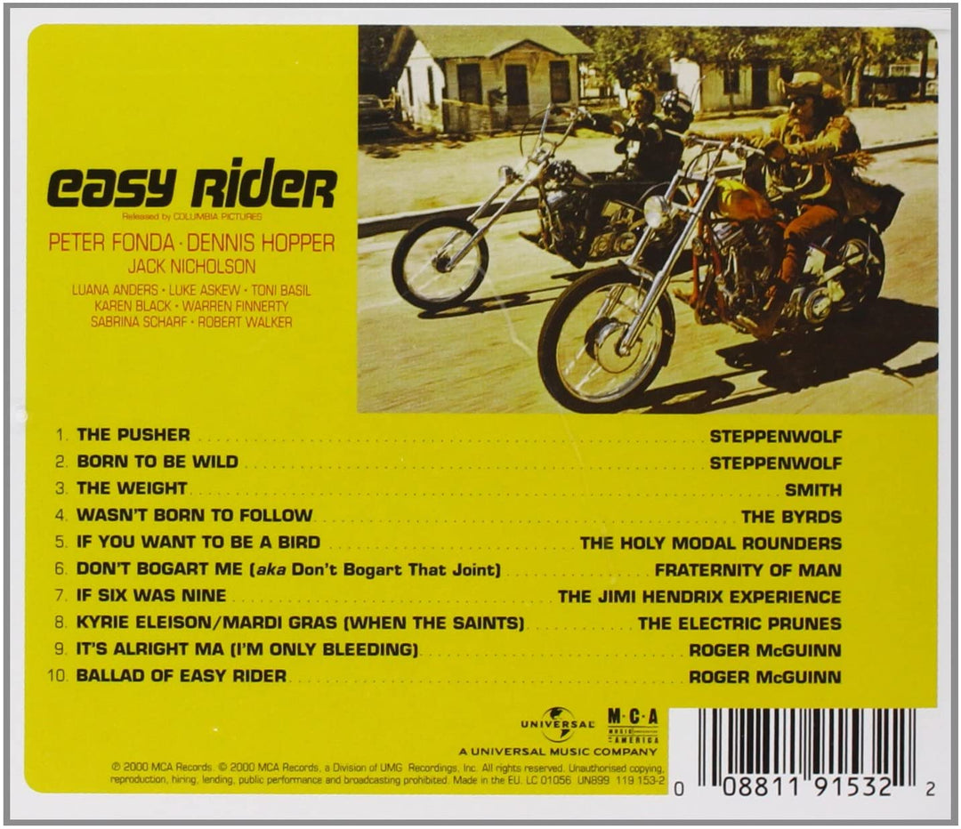 Easy Rider: Songs As Performed In The Motion Picture [Audio-CD]