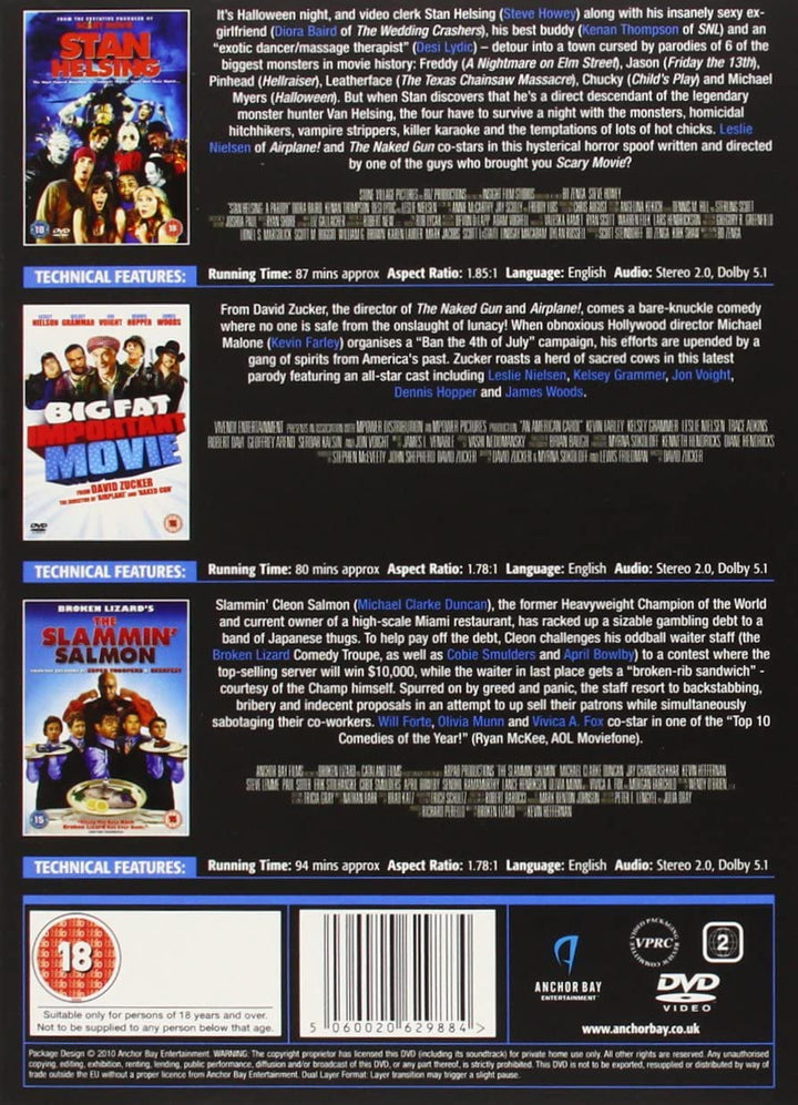 Comedy Collection (Stan Helsing/Big Fat Important Movie/Slammin' Salmon) – Komödie [DVD]