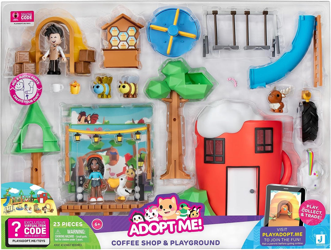 Wähle mich! AME0019 Coffee Shop and Playground Großes Spielset – Top-Online-Spielspaß C