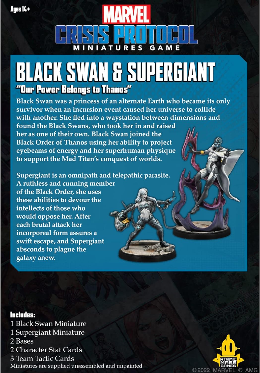 Atomare Massenspiele | Black Swan &amp; Super Giant: Marvel Crisis Protocol | Miniatur