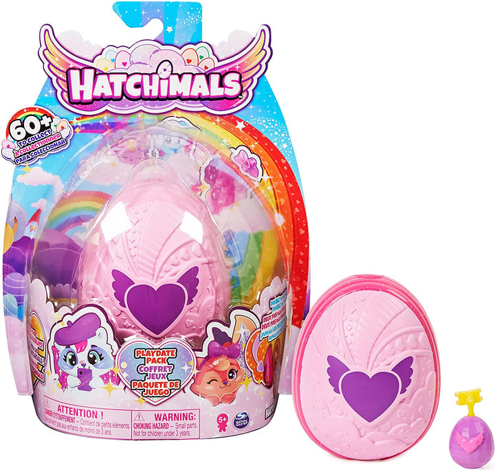 Hatchimals CollEGGtibles, Playdate-Paket mit Eier-Spielset, 4 Charakteren und 2 Acc