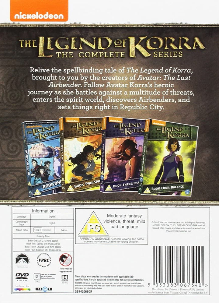 The Legend Of Korra: The Complete Series [DVD]